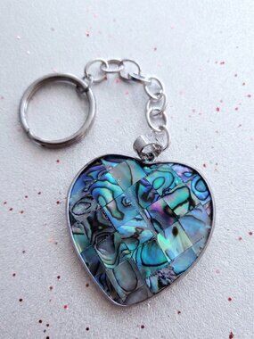 Heart in Blues Fashion Keychain | Boho Fashion Charm Accessory
